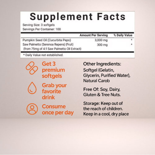 SERAVA - Pumpkin Seed Oil Capsules