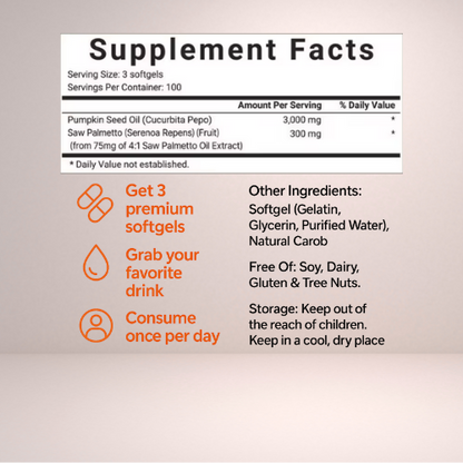 SERAVA - Pumpkin Seed Oil Capsules