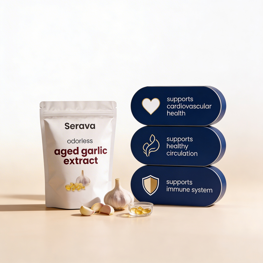 Serava™ Aged Garlic Extract - Clinically Studied Blood Pressure Support